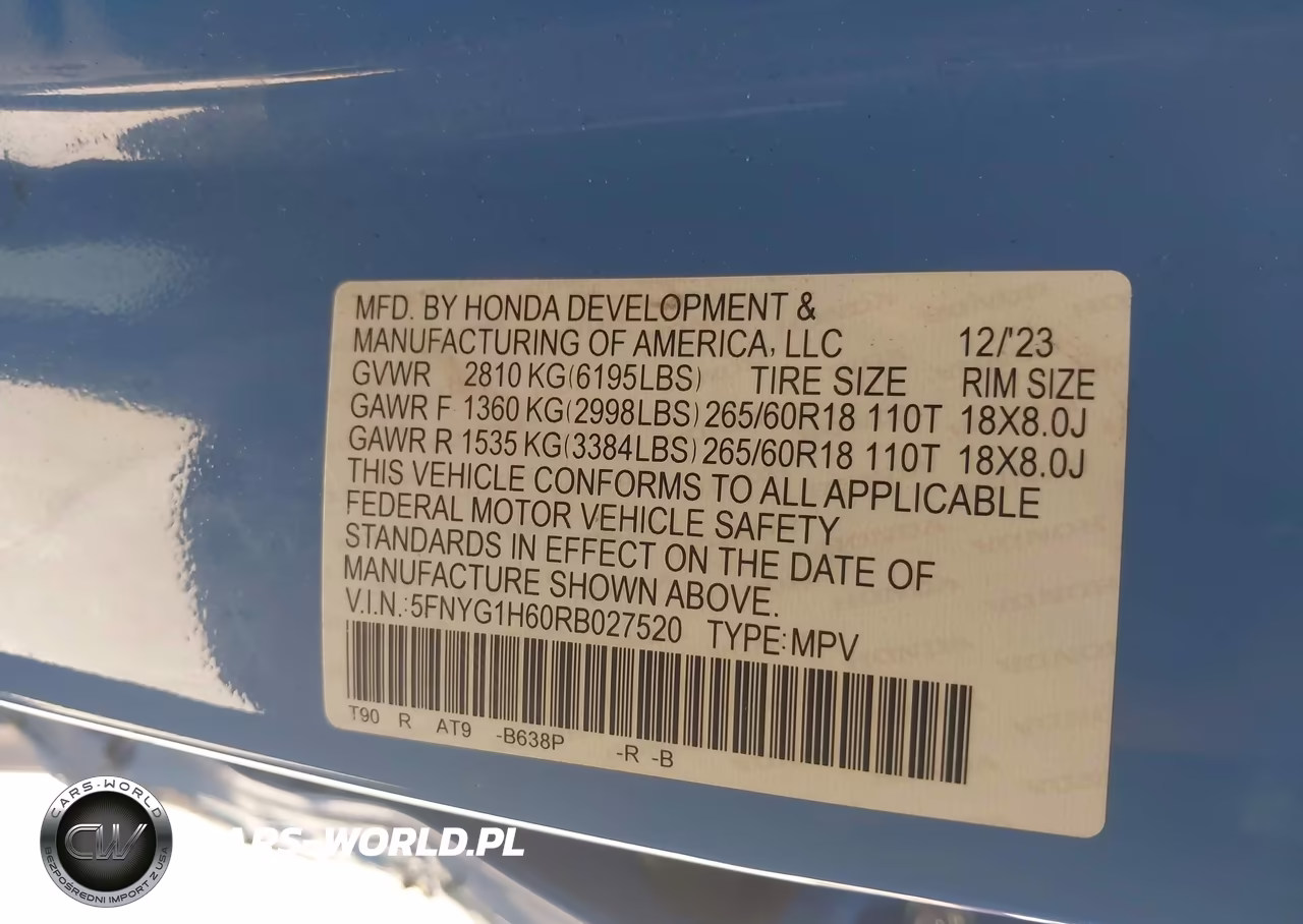 2024 Honda Pilot Trailsport VIN:5FNYG1H60RB027520 - 9