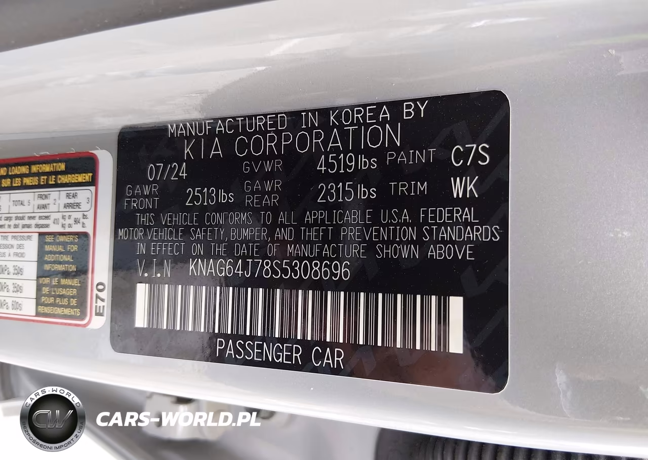 2025 Kia K5 Gt-Line VIN:KNAG64J78S5308696 - 9