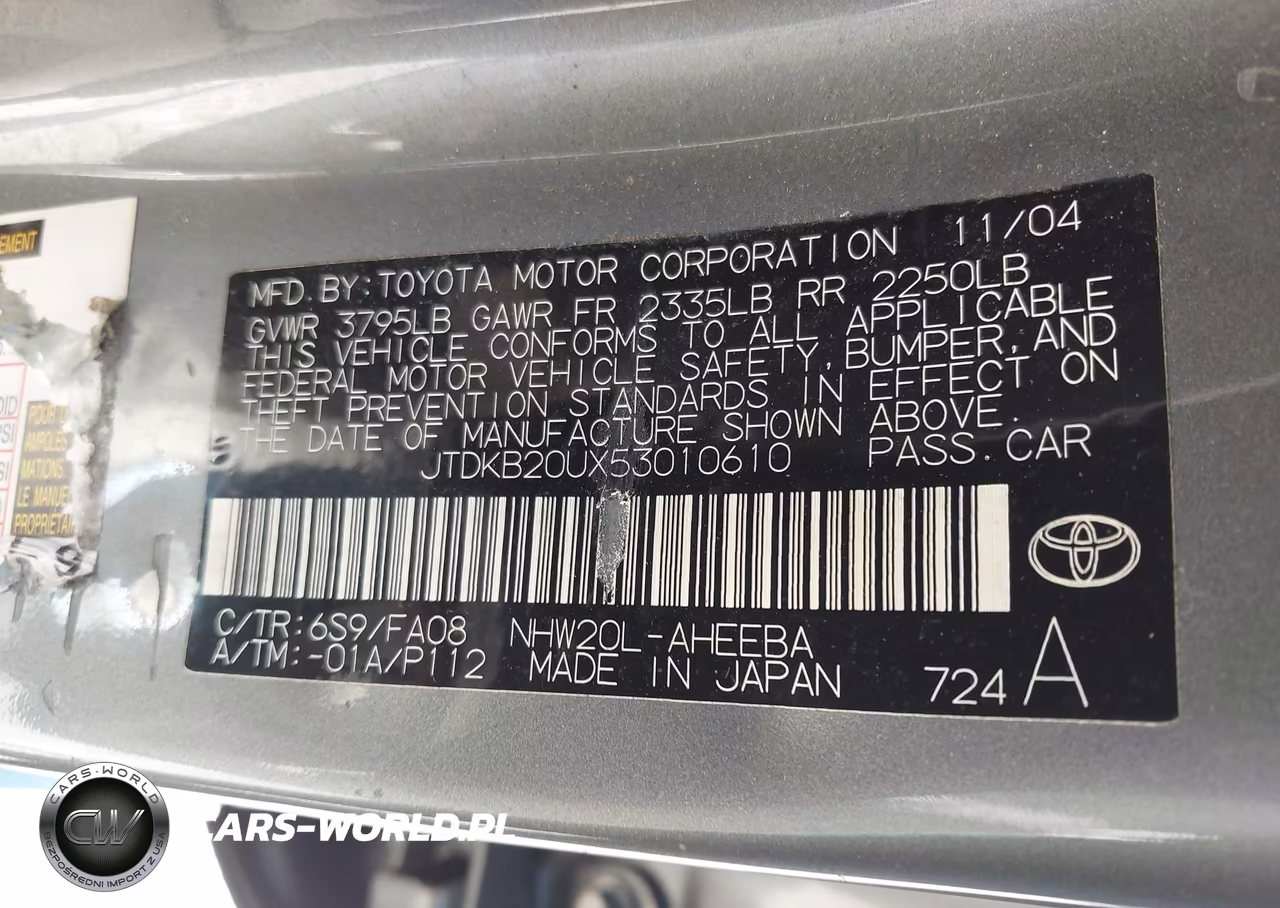 2005 Toyota Prius VIN:JTDKB20UX53010610 - 9