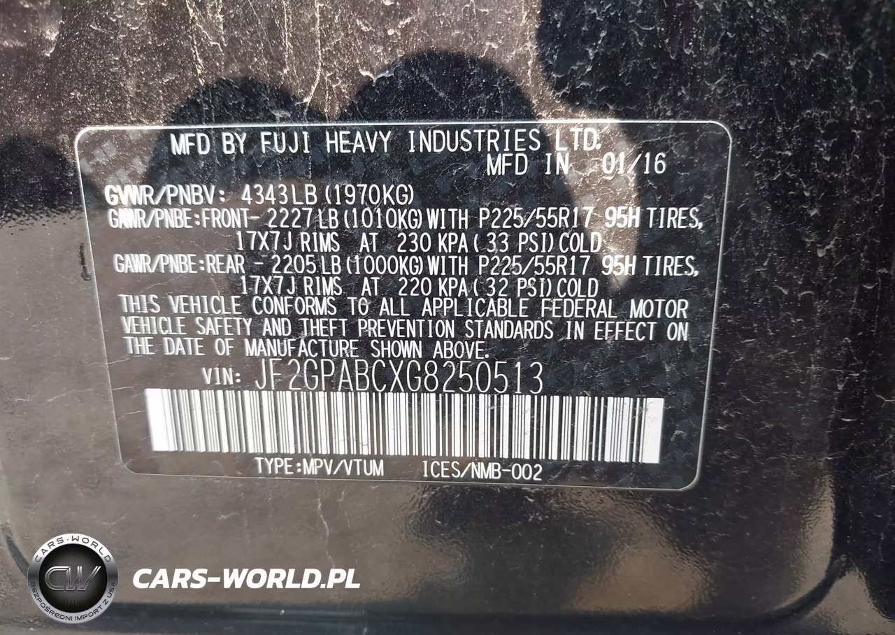 2016 Subaru Crosstrek 2.0I Premium VIN:JF2GPABCXG8250513 - 9