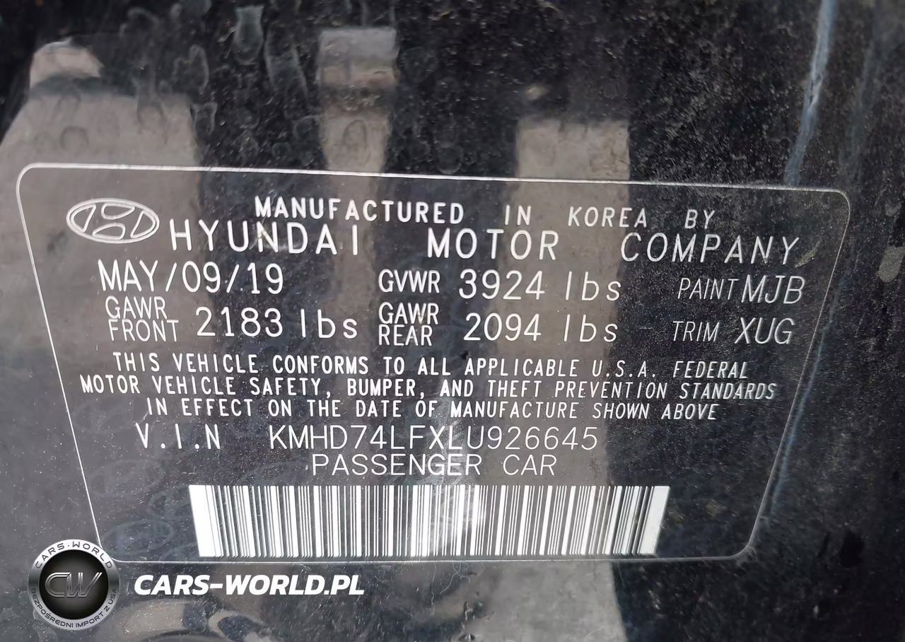 2020 Hyundai Elantra Se VIN:KMHD74LFXLU926645 - 9