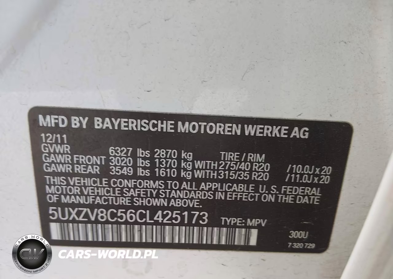 2012 BMW X5 xDrive50I VIN:5UXZV8C56CL425173 - 9