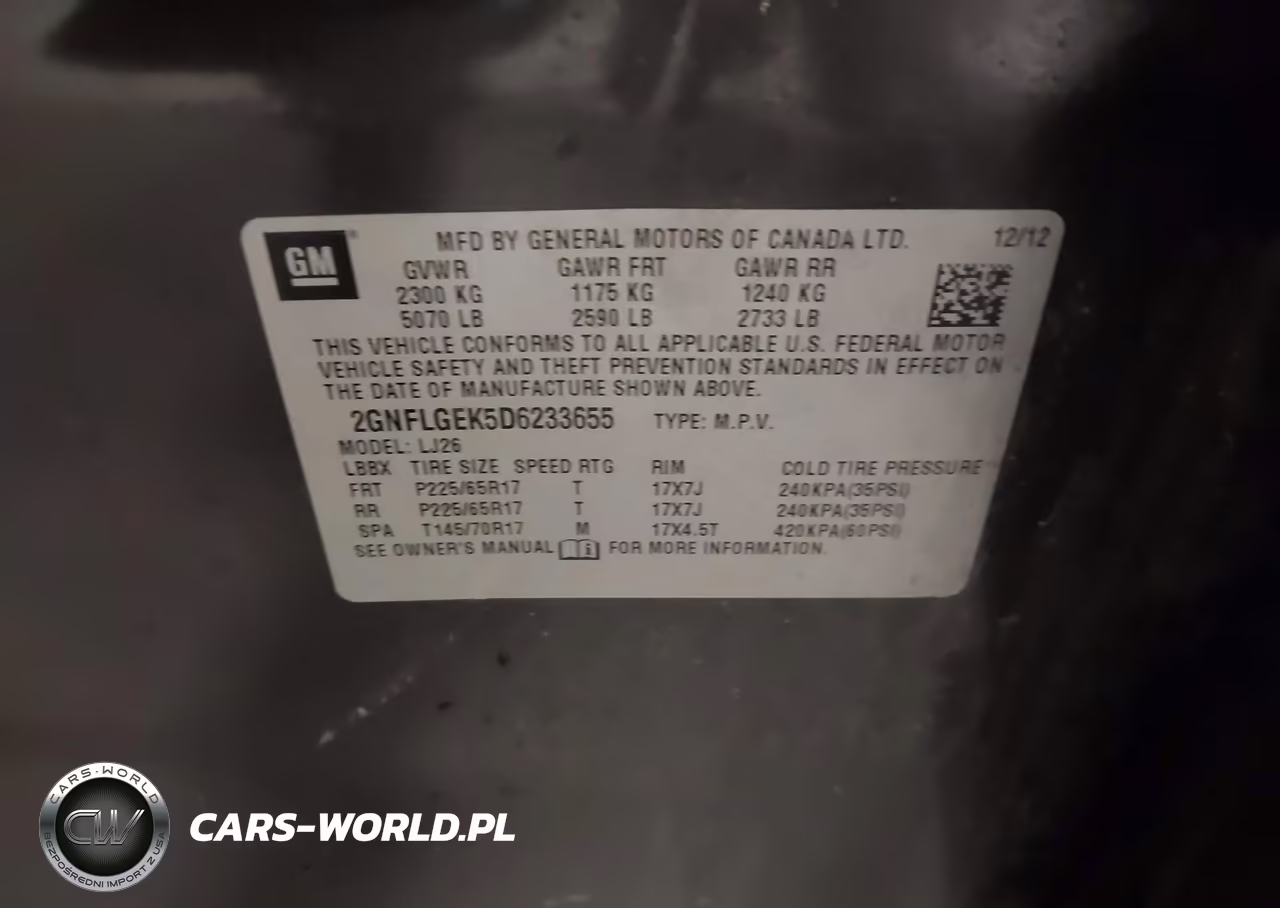 2013 Chevrolet Equinox Ltz VIN:2GNFLGEK5D6233655 - 9