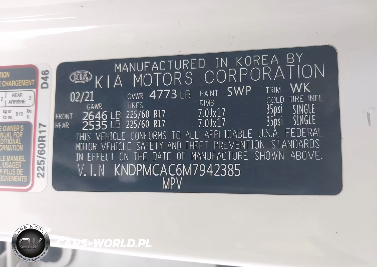 2021 Kia Sportage Lx VIN:KNDPMCAC6M7942385 - 9