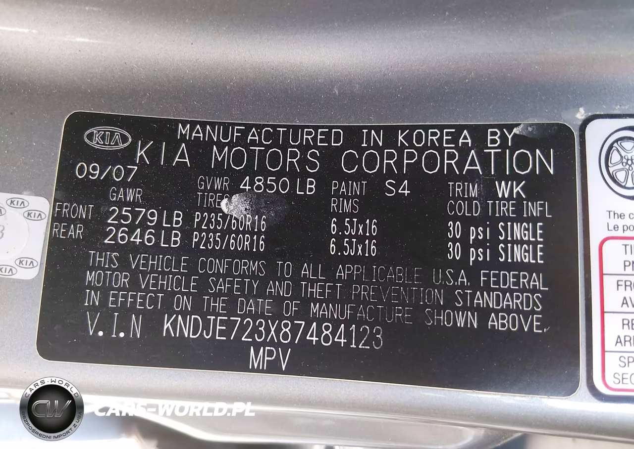 2008 Kia Sportage Ex V6 VIN:KNDJE723X87484123 - 9