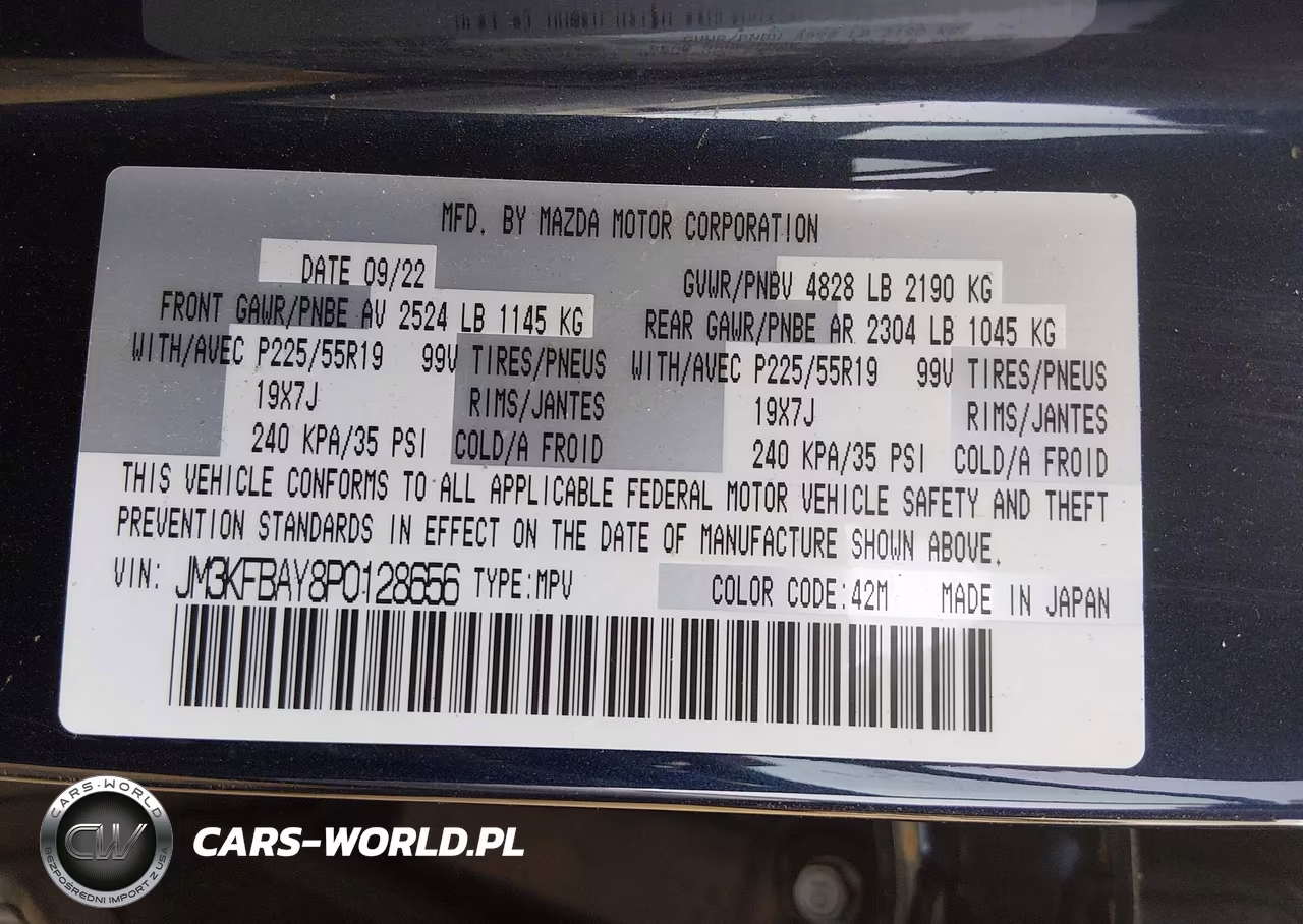 2023 Mazda Cx-5 2.5 Turbo VIN:JM3KFBAY8P0128656 - 9