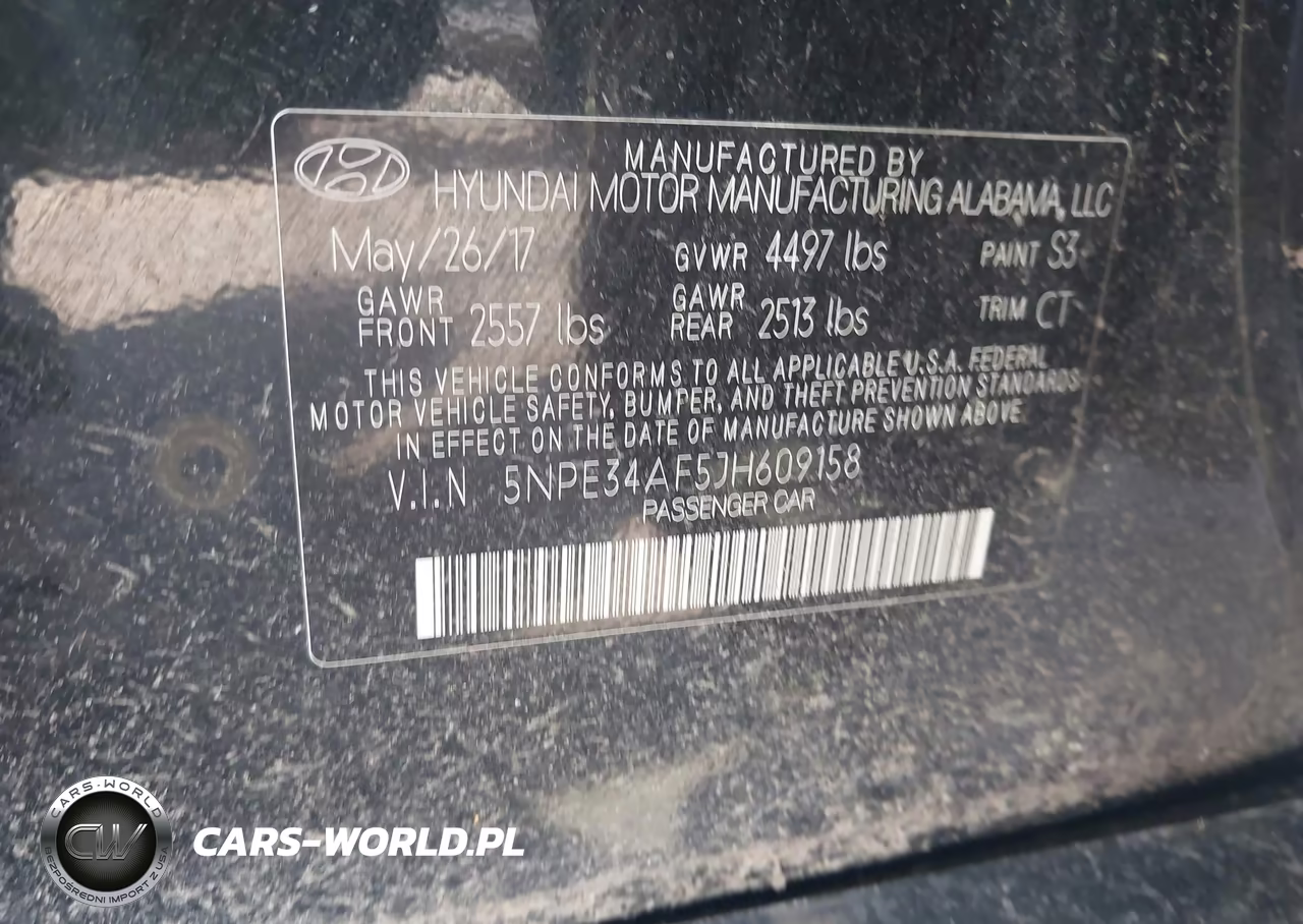 2018 Hyundai Sonata Sport VIN:5NPE34AF5JH609158 - 9