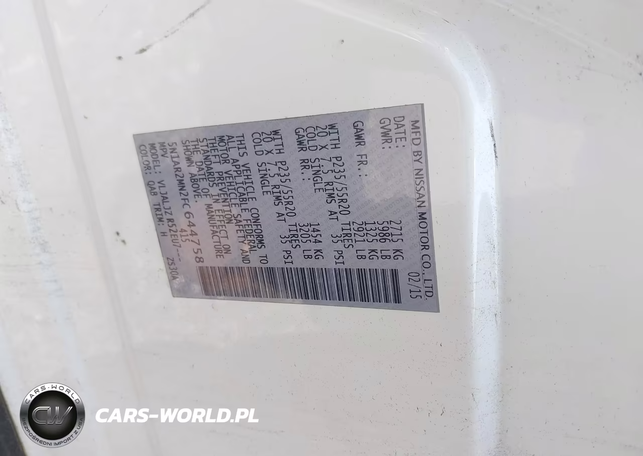 2015 Nissan Pathfinder Platinum VIN:5N1AR2MN2FC644758 - 9