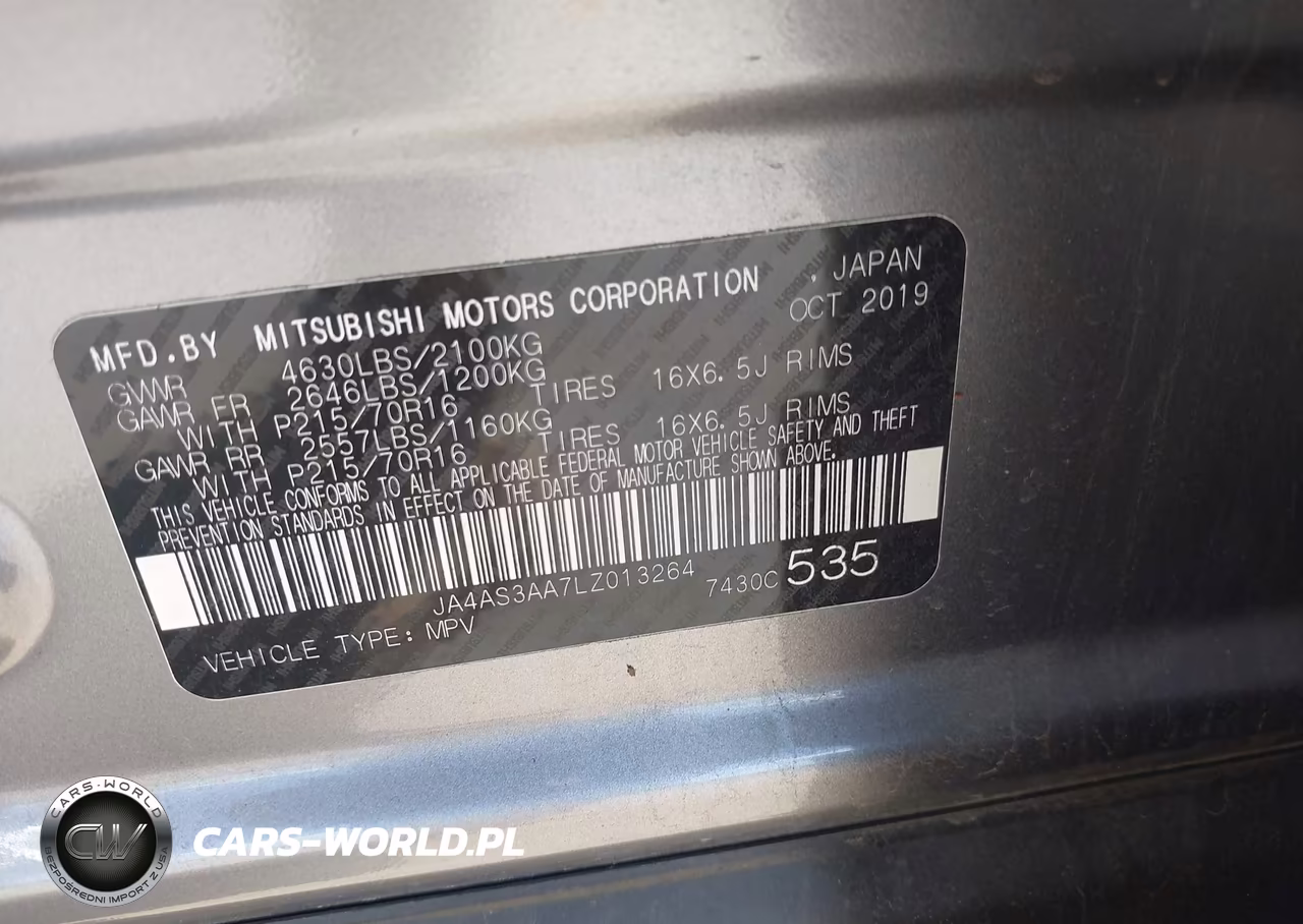 2020 Mitsubishi Eclipse Cross Es 1.5T VIN:JA4AS3AA7LZ013264 - 9