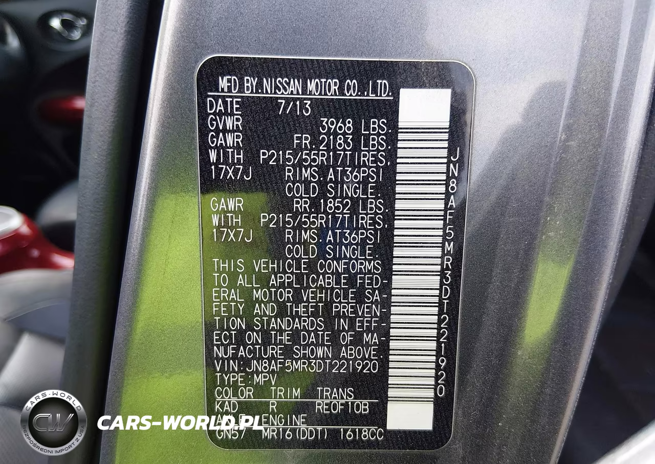 2013 Nissan Juke Sl VIN:JN8AF5MR3DT221920 - 9