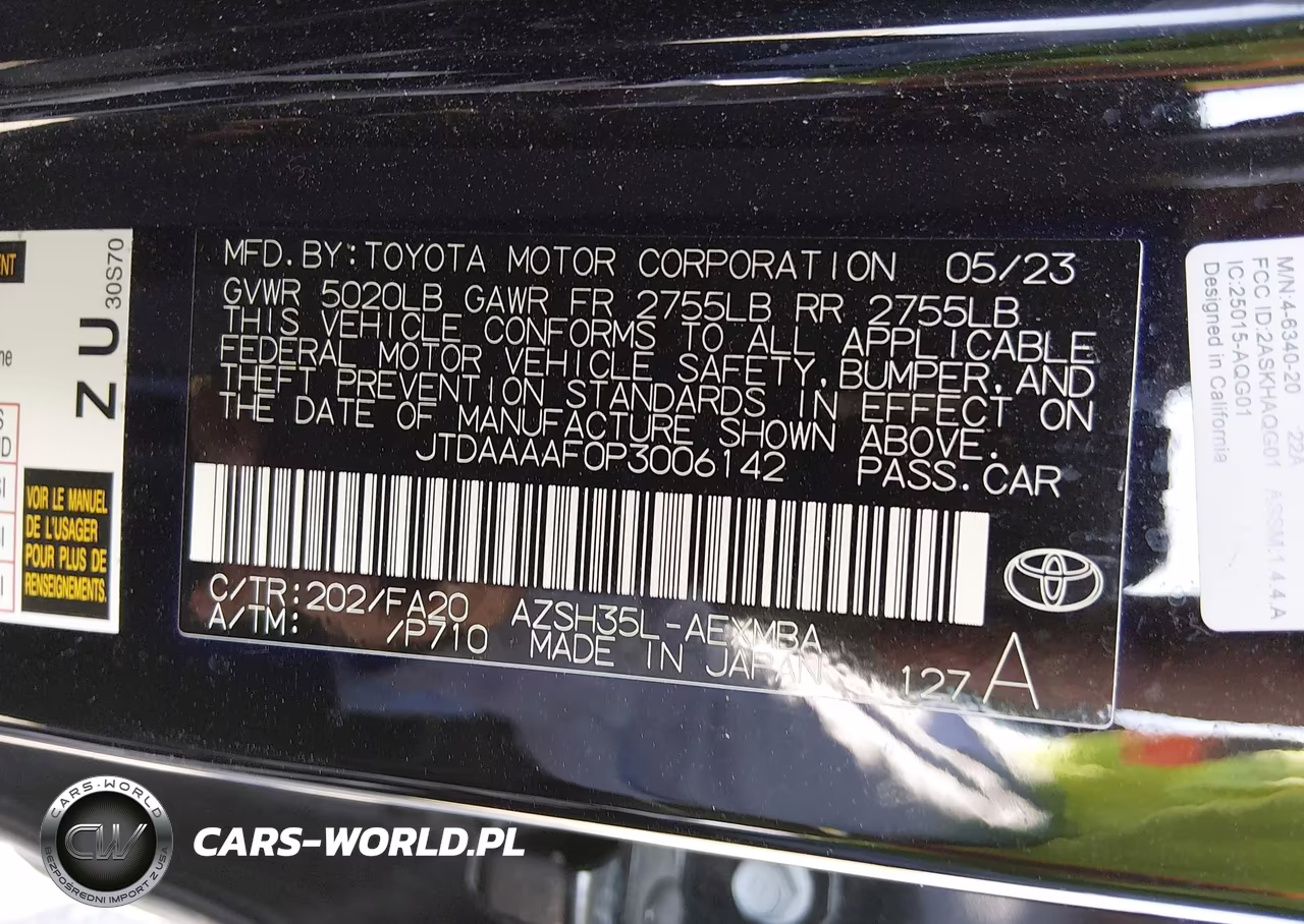 2023 Toyota Crown Xle VIN:JTDAAAAF0P3006142 - 9