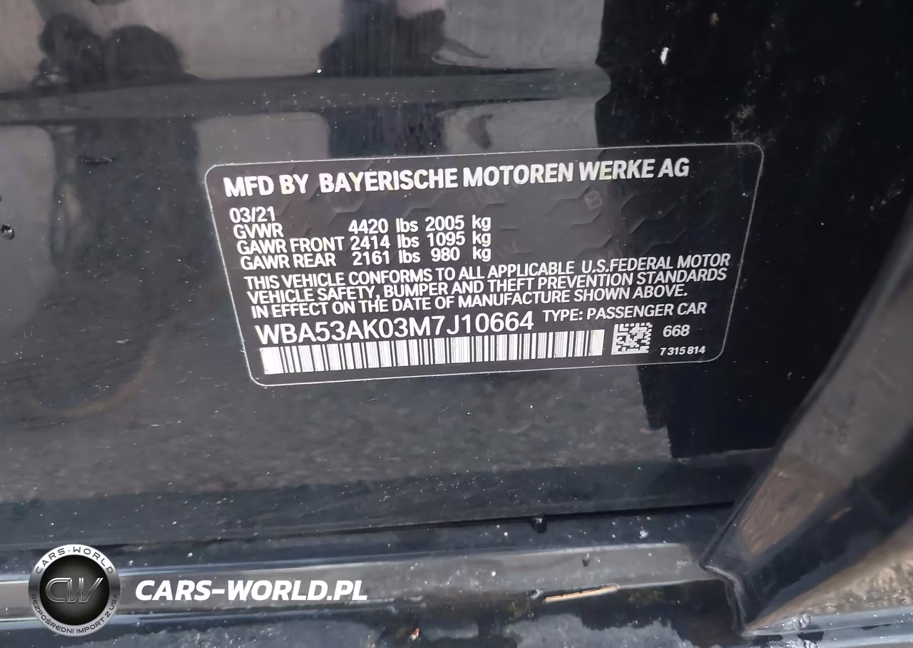 2021 BMW 228I Gran Coupe Sdrive VIN:WBA53AK03M7J10664 - 9