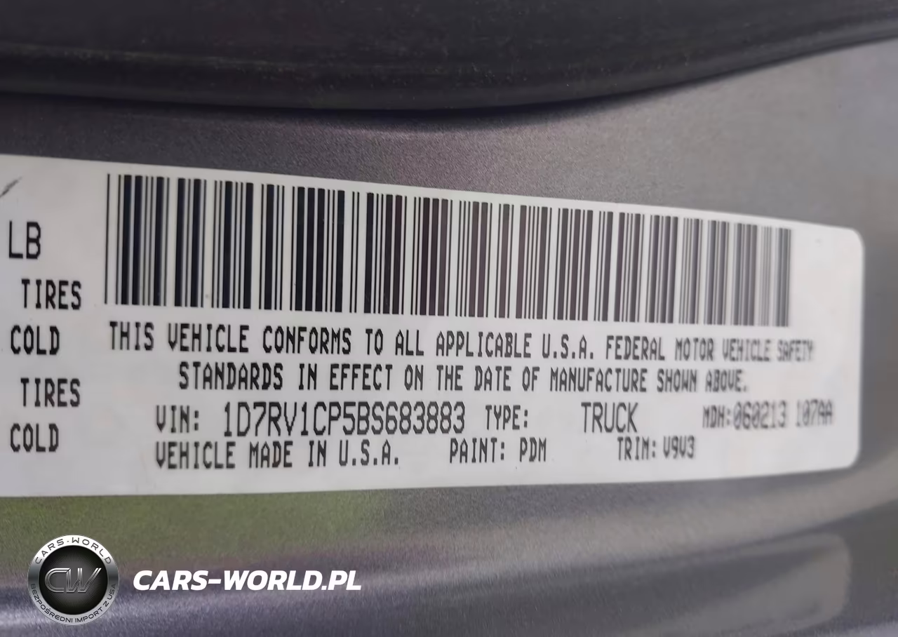 2011 Ram Ram 1500 St VIN:1D7RV1CP5BS683883 - 9