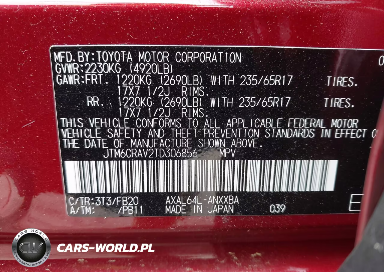 2026 Toyota Rav4 Le VIN:JTM6CRAV2TD306856 - 9
