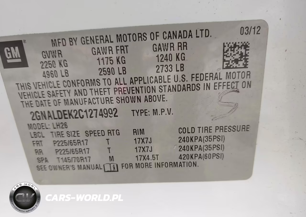 2012 Chevrolet Equinox 1Lt VIN:2GNALDEK2C1274992 - 9
