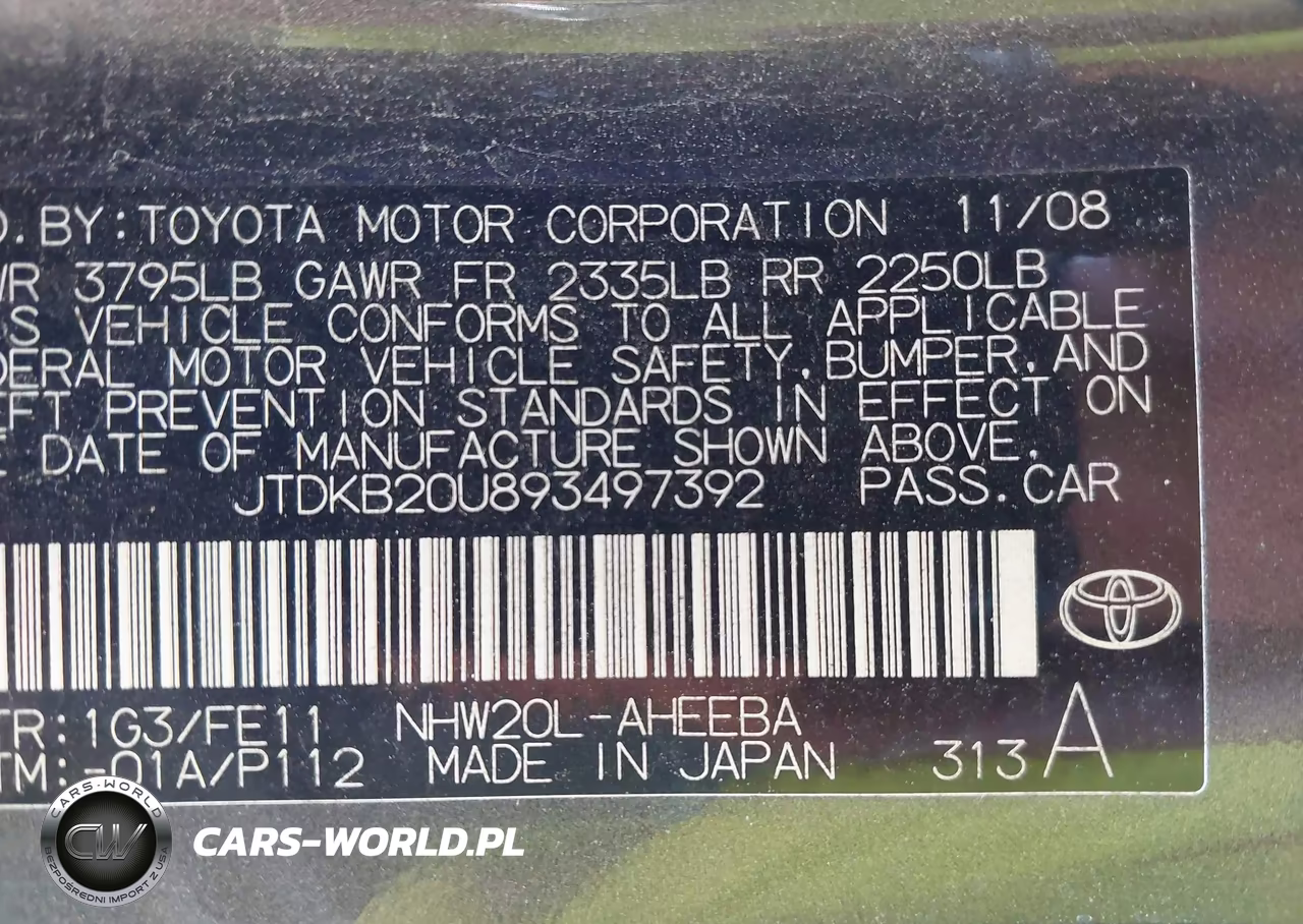 2009 Toyota Prius VIN:JTDKB20U893497392 - 9