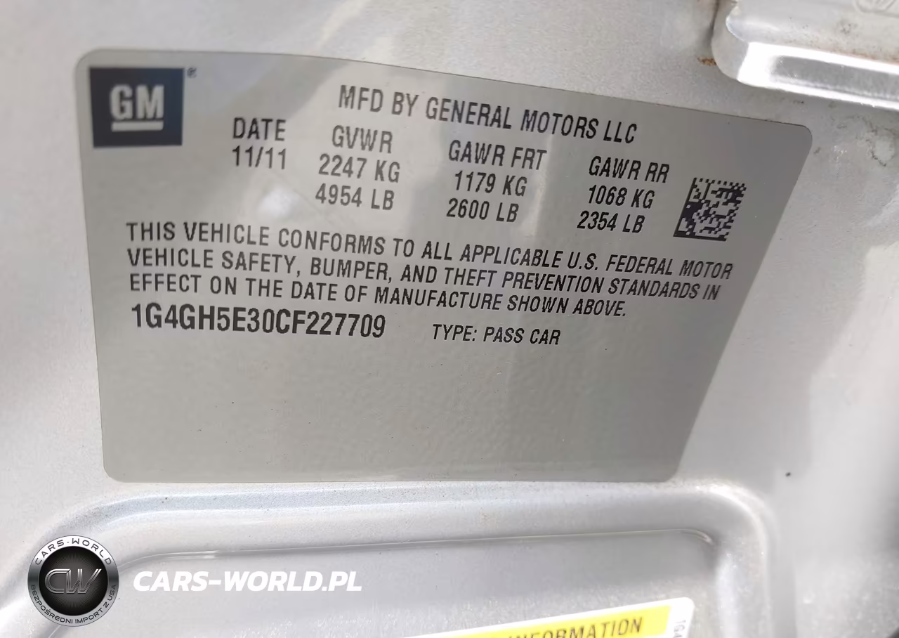 2012 Buick Lacrosse Premium 3 Group VIN:1G4GH5E30CF227709 - 9