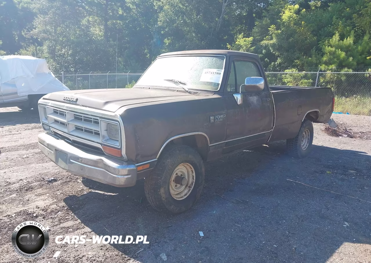 1989 Dodge W-Series W100 VIN:1B7HM06Y0KS111580 - 2