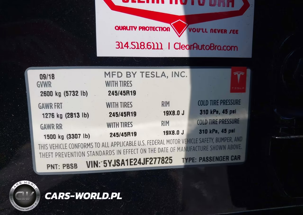 2018 Tesla Model S 100D-75D-P100D VIN:5YJSA1E24JF277825 - 9