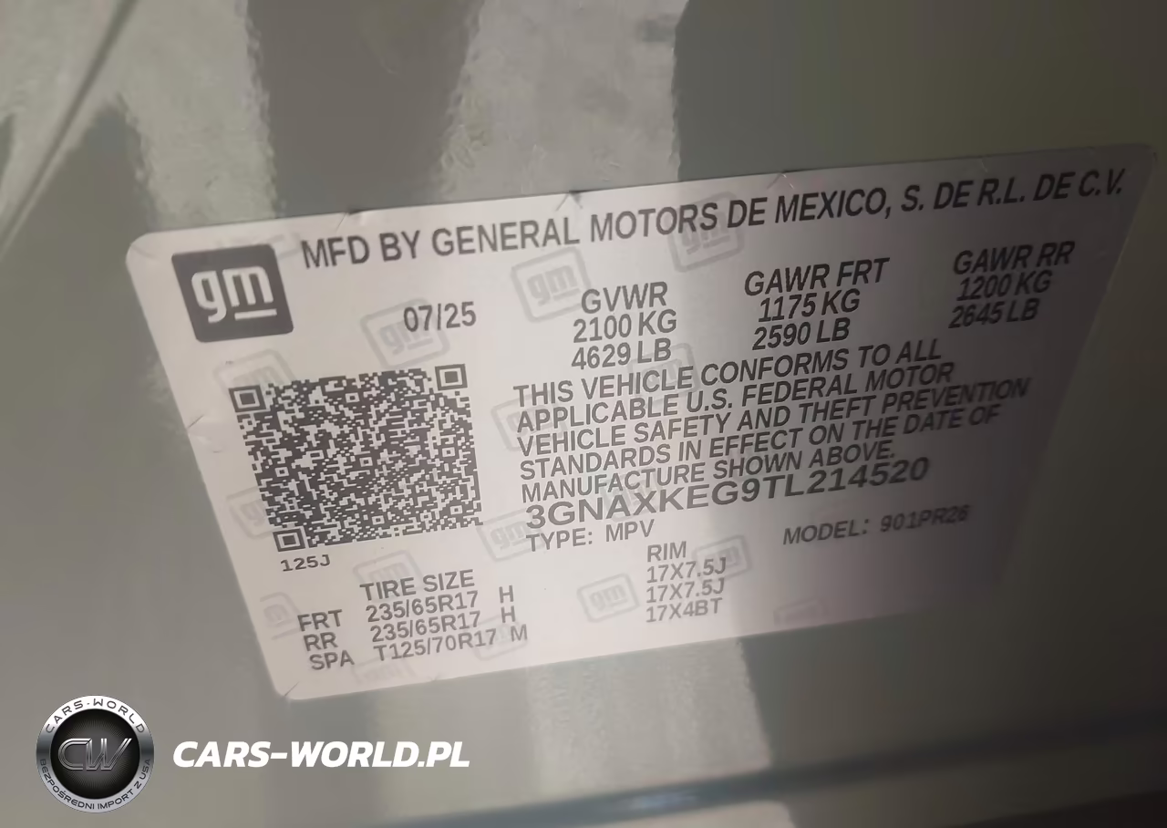 2026 Chevrolet Equinox Fwd Activ VIN:3GNAXKEG9TL214520 - 9