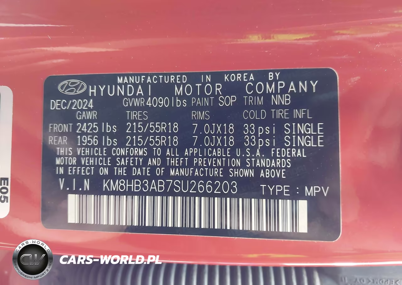 2025 Hyundai Kona Sel VIN:KM8HB3AB7SU266203 - 9