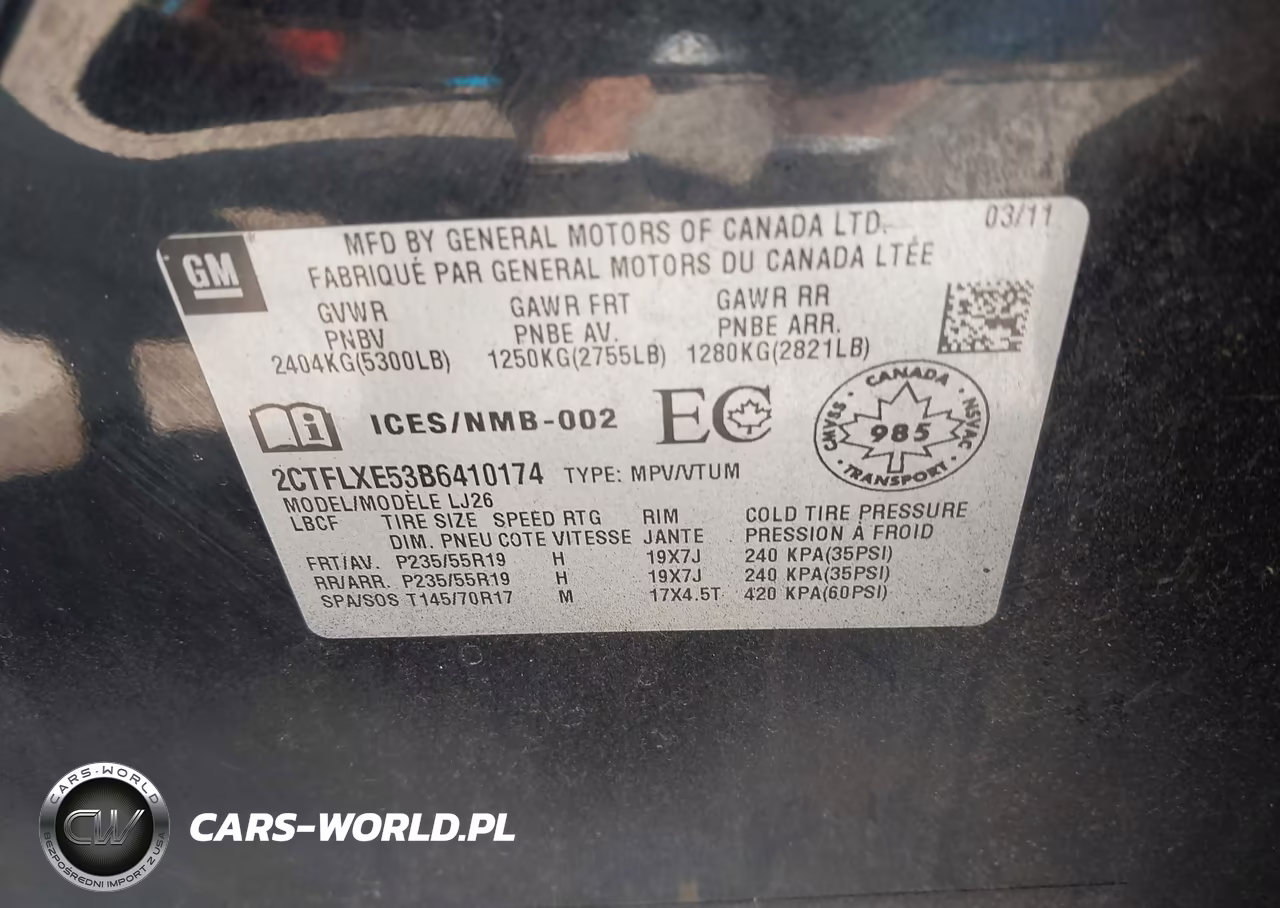 2011 GMC Terrain Slt-2 VIN:2CTFLXE53B6410174 - 9