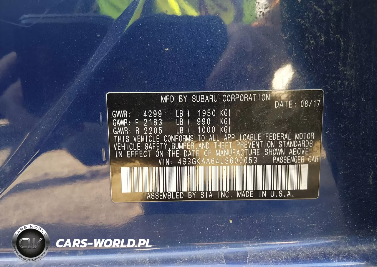 2018 Subaru Impreza 2.0I VIN:4S3GKAA64J3600053 - 9
