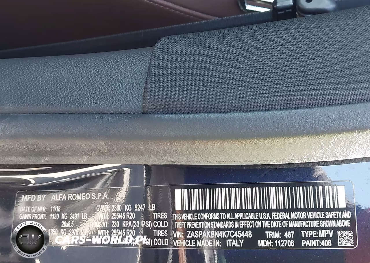 2019 Alfa Romeo Stelvio Ti Sport Awd VIN:ZASPAKBN4K7C45448 - 9