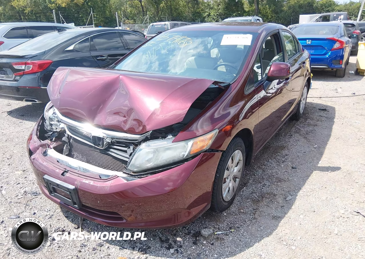 2012 Honda Civic Lx VIN:19XFB2F54CE302048 - 2