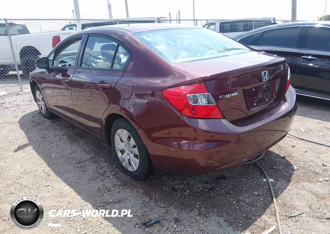 2012 Honda Civic Lx VIN:19XFB2F54CE302048 - 3