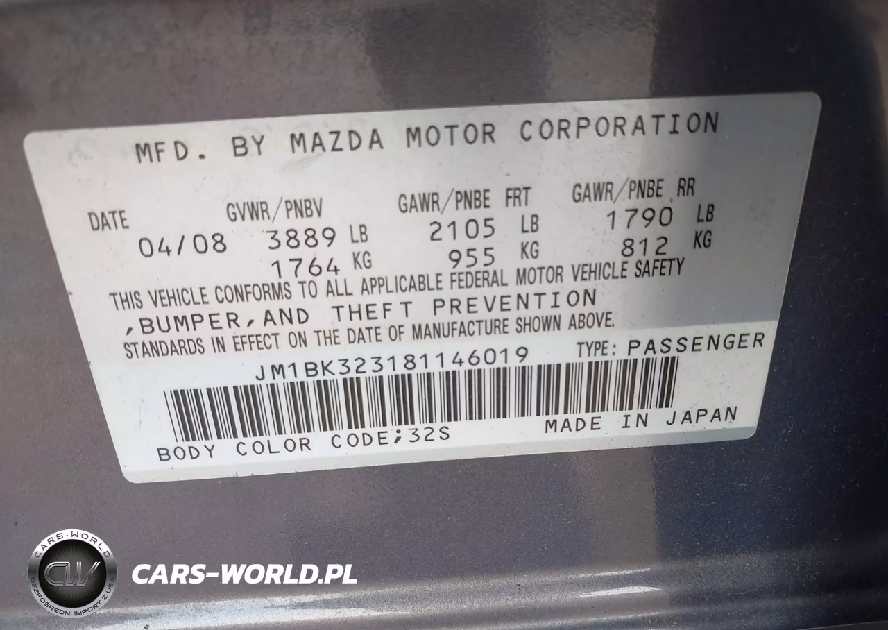 2008 Mazda Mazda3 S Grand Touring VIN:JM1BK323181146019 - 9