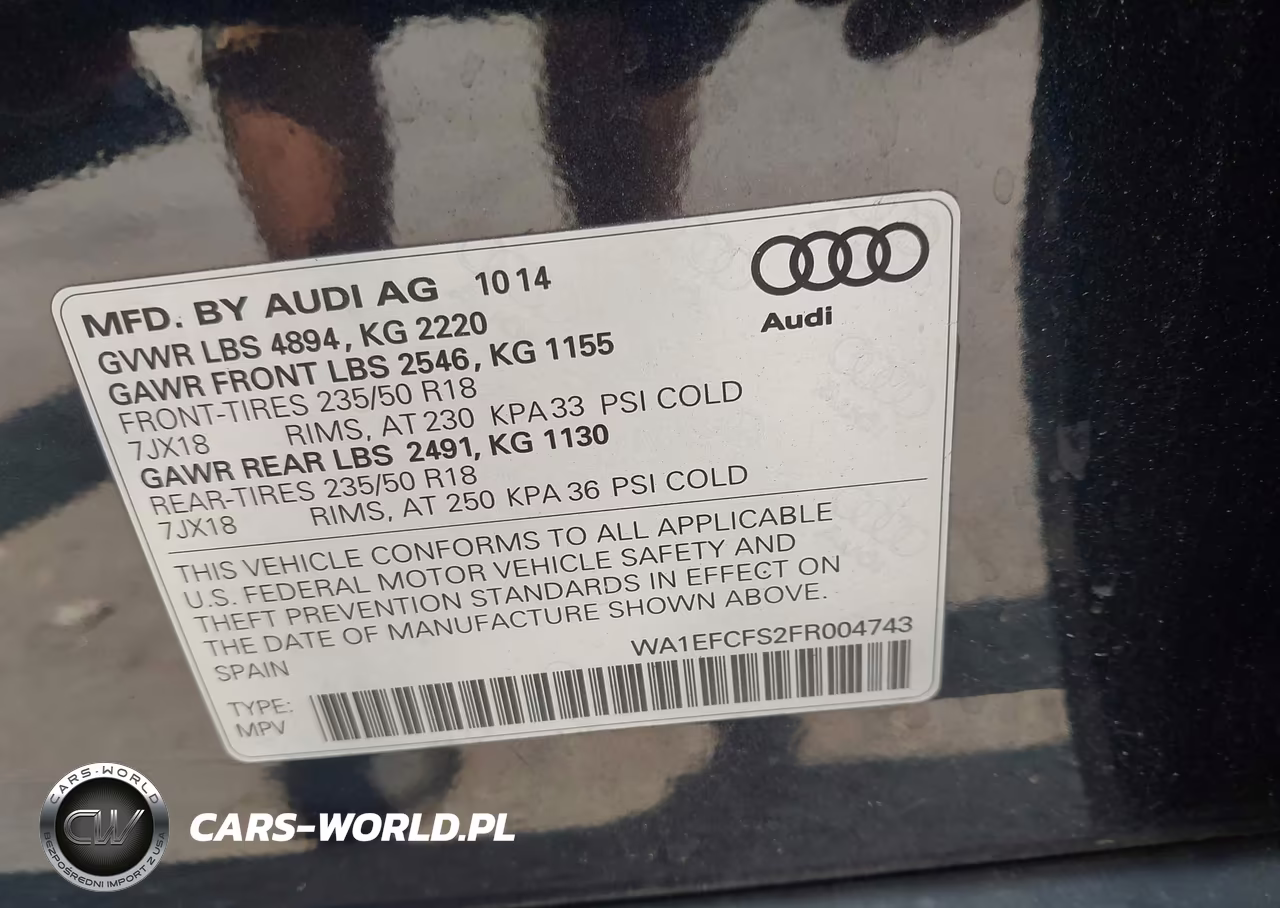 2015 Audi Q3 2.0T Premium Plus VIN:WA1EFCFS2FR004743 - 9