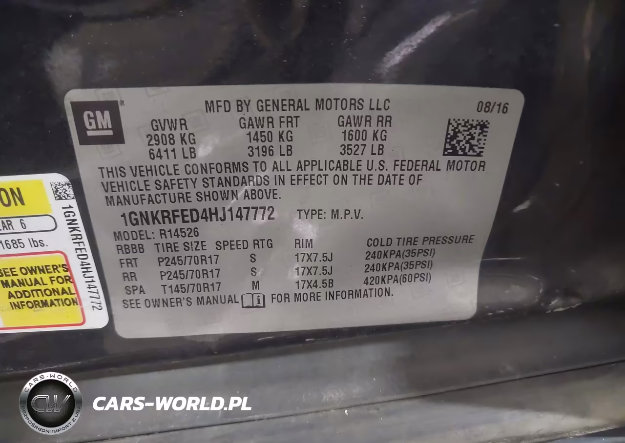 2017 Chevrolet Traverse Ls VIN:1GNKRFED4HJ147772 - 9