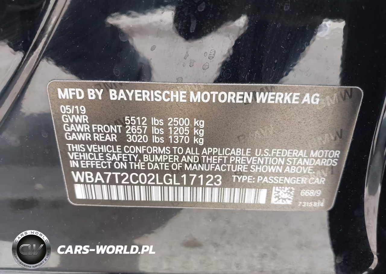 2020 BMW 740I VIN:WBA7T2C02LGL17123 - 9