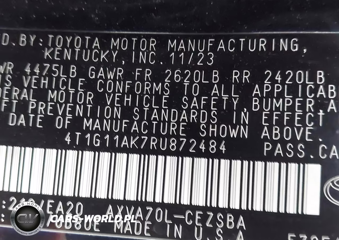 2024 Toyota Camry Se VIN:4T1G11AK7RU872484 - 9