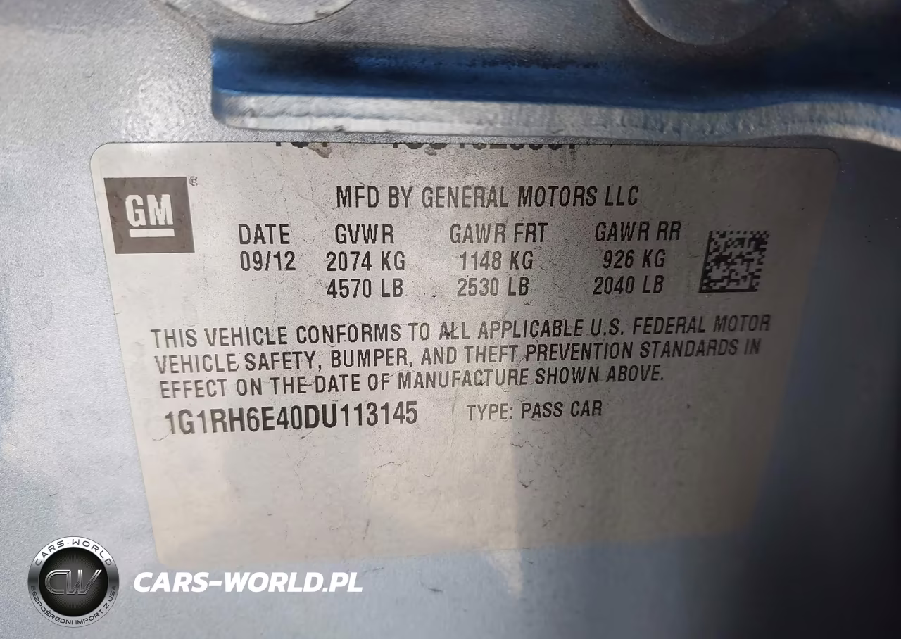 2013 Chevrolet Volt VIN:1G1RH6E40DU113145 - 9