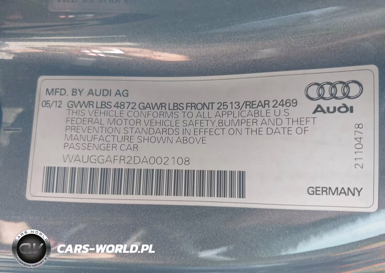 2013 Audi S5 3.0T Premium Plus VIN:WAUGGAFR2DA002108 - 9