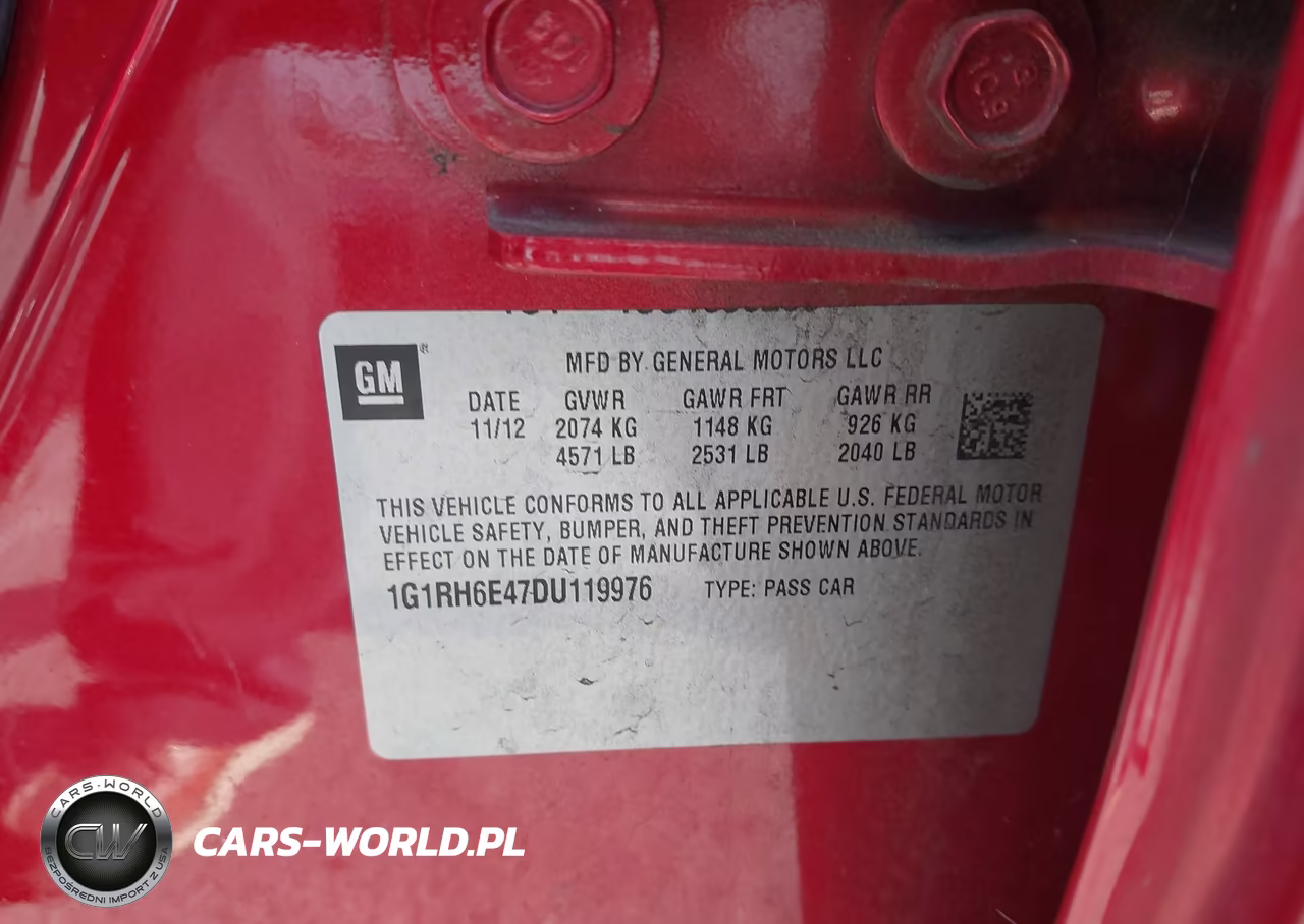 2013 Chevrolet Volt VIN:1G1RH6E47DU119976 - 9