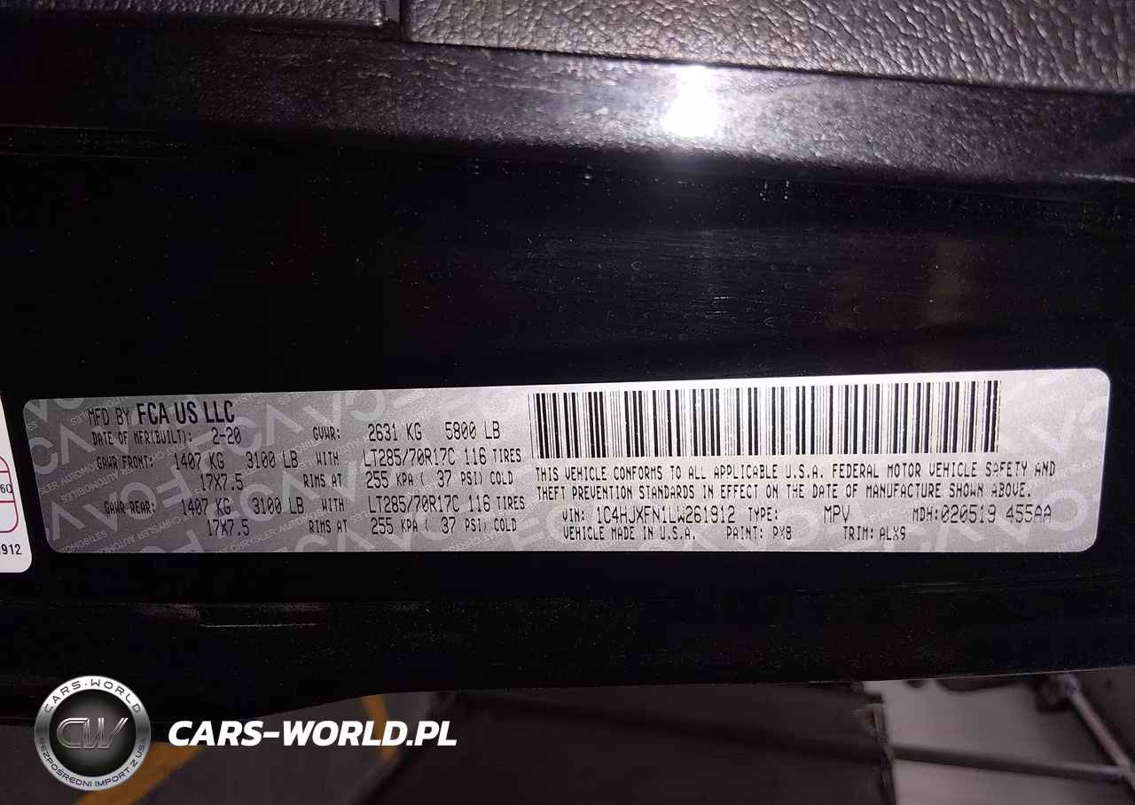 2020 Jeep Wrangler Unlimited Rubicon 4X4 VIN:1C4HJXFN1LW261912 - 9