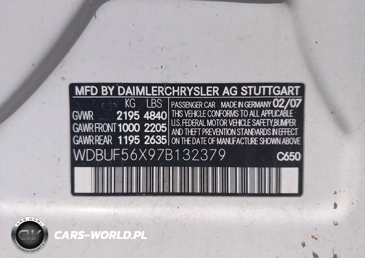 2007 Mercedes-Benz E 350 VIN:WDBUF56X97B132379 - 9