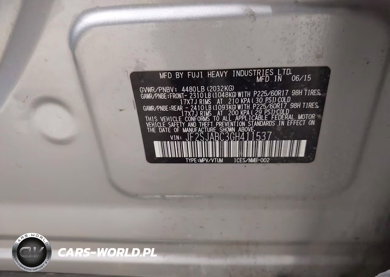 2016 Subaru Forester 2.5I VIN:JF2SJABC3GH411537 - 9