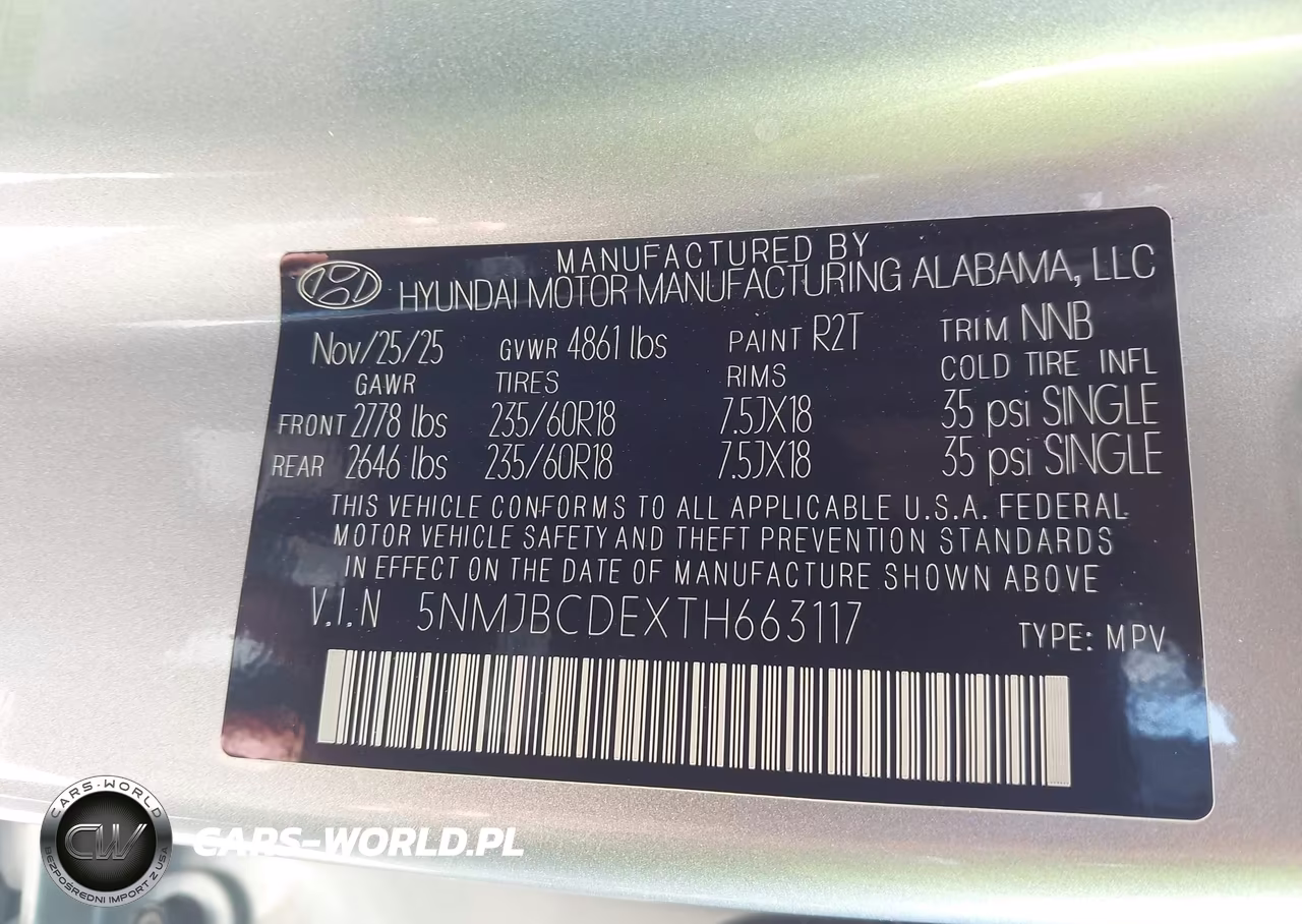 2026 Hyundai Tucson Sel VIN:5NMJBCDEXTH663117 - 9
