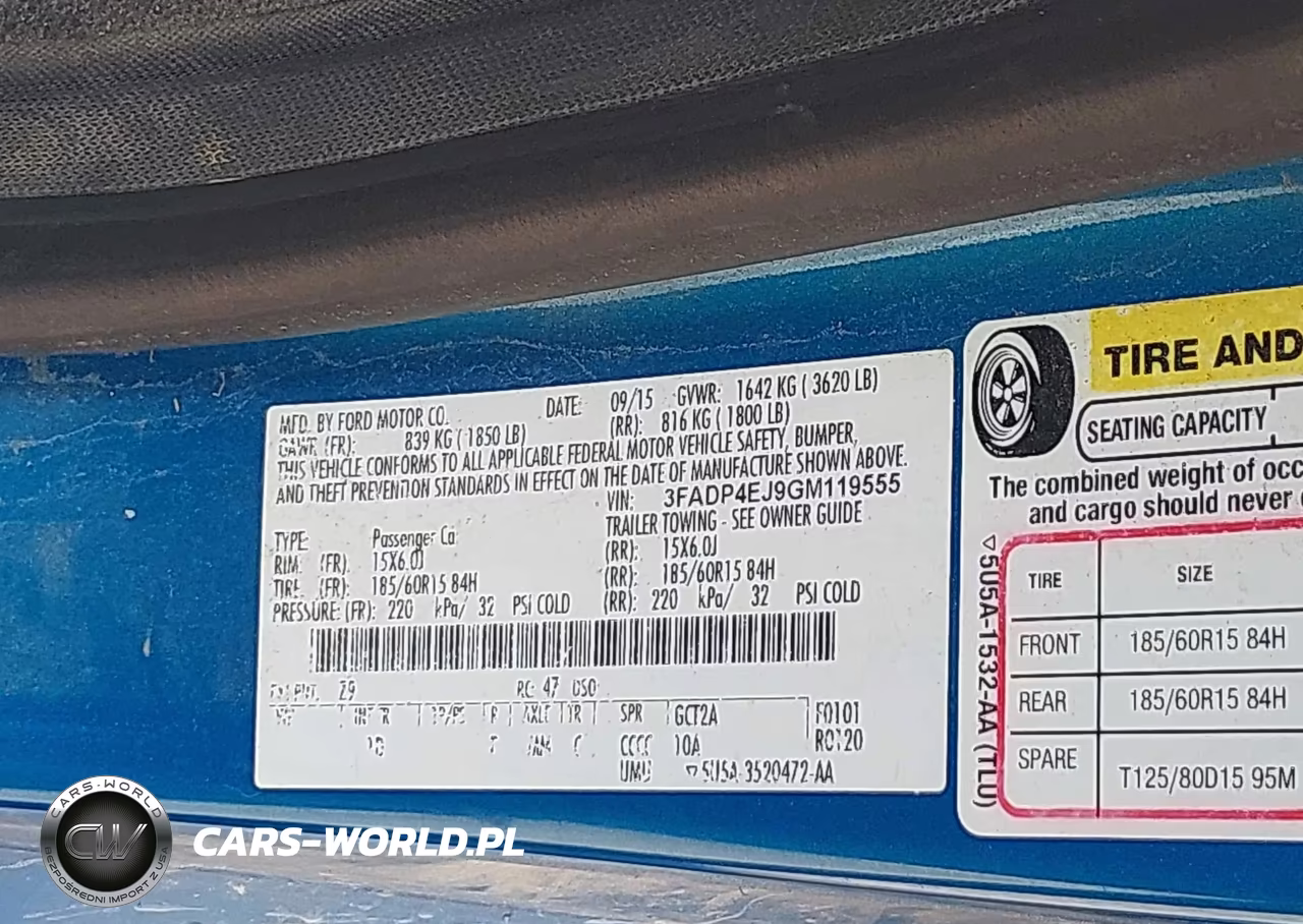 2016 Ford Fiesta Se VIN:3FADP4EJ9GM119555 - 9