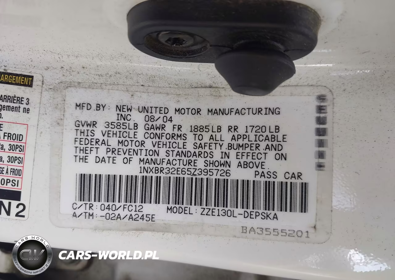 2005 Toyota Corolla S VIN:1NXBR32E65Z395726 - 9