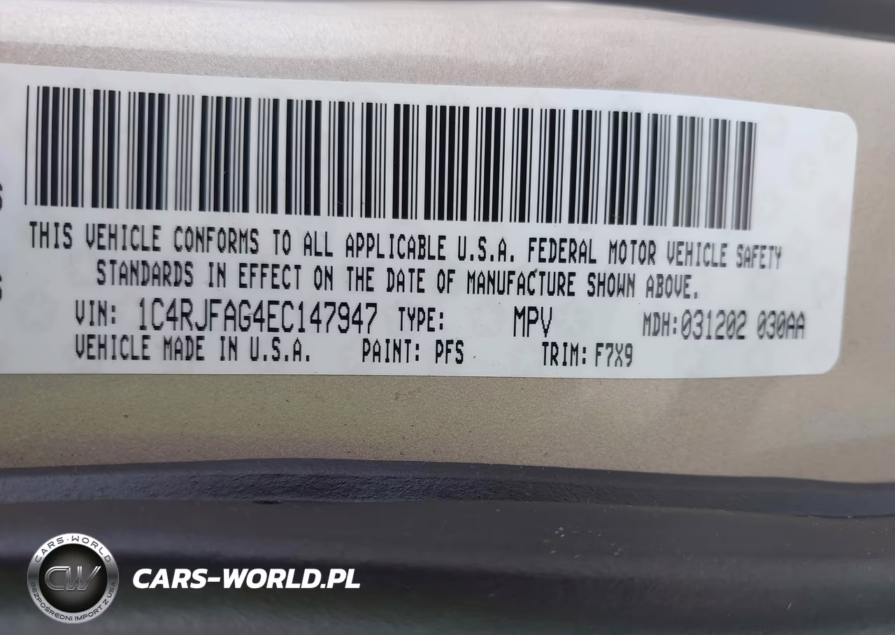 2014 Jeep Grand Cherokee Laredo VIN:1C4RJFAG4EC147947 - 9