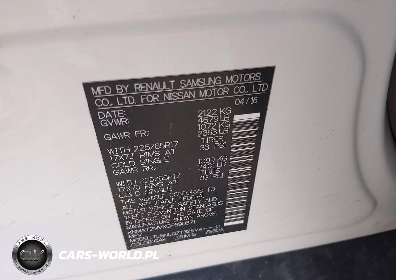 2016 Nissan Rogue Sv VIN:KNMAT2MVXGP690371 - 9