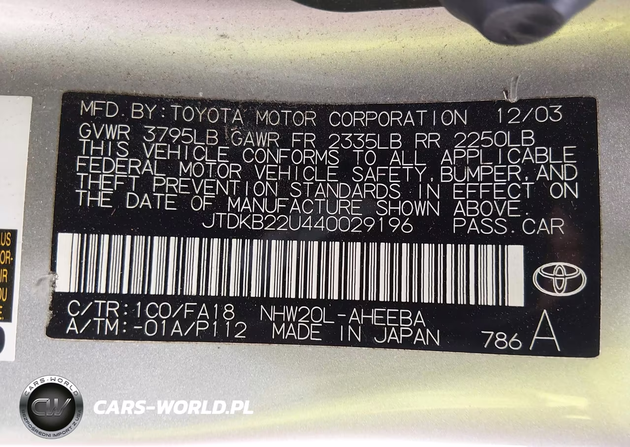 2004 Toyota Prius VIN:JTDKB22U440029196 - 9