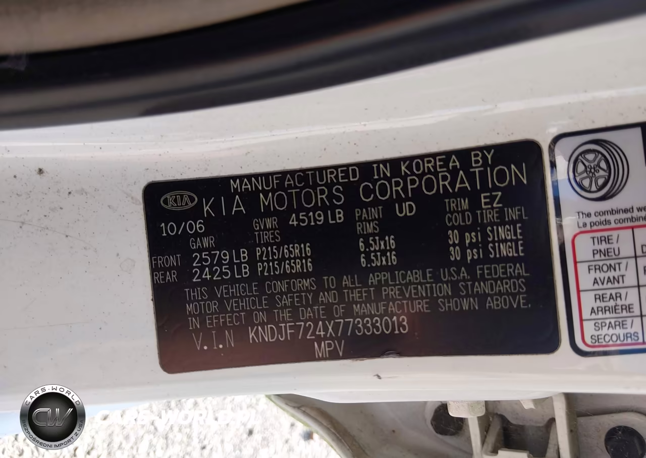 2007 Kia Sportage Lx VIN:KNDJF724X77333013 - 9