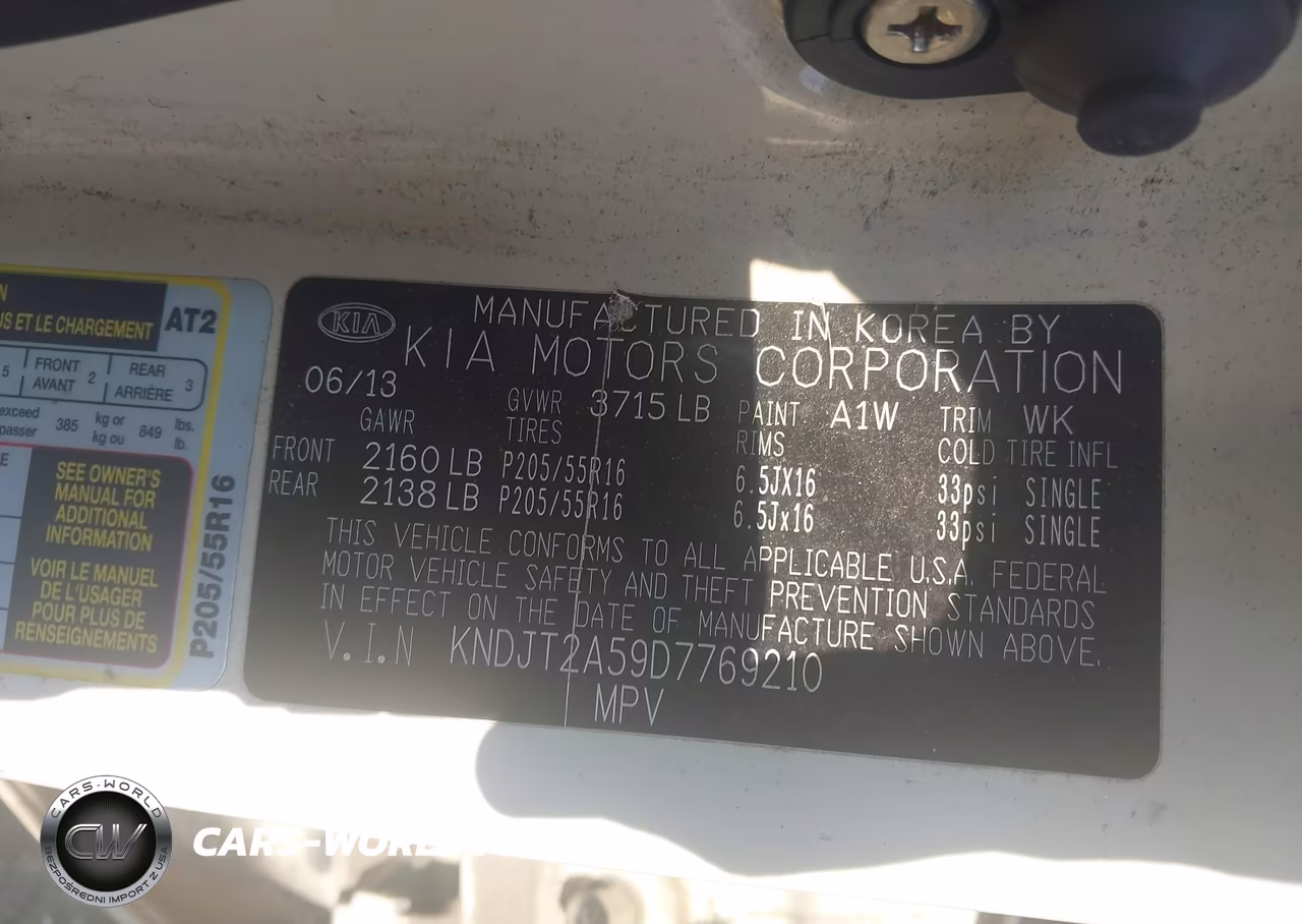 2013 Kia Soul VIN:KNDJT2A59D7769210 - 9