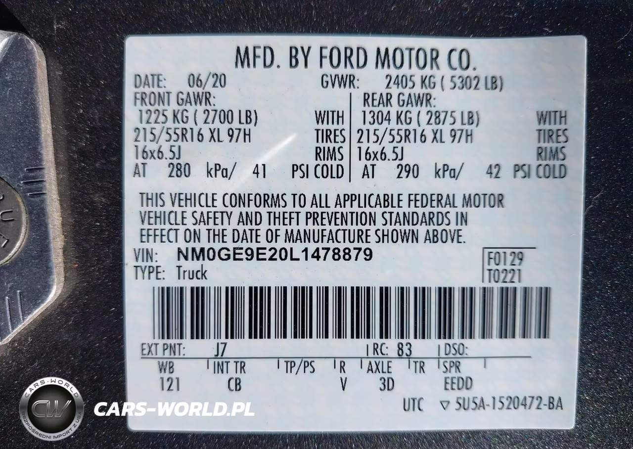 2020 Ford Transit Connect Xl Passenger VIN:NM0GE9E20L1478879 - 9